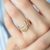 Anillo Odette Oro Amarillo 18K con Diamantes.