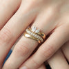 Anillo Odette Oro Amarillo 18K con Diamantes.