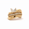 Anillo Odette Oro Amarillo 18K con Diamantes.