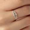 Anillo Orion Octagon Oro Amarillo 14K con Diamantes.