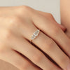 Anillo Orion Octagon Oro Amarillo 14K con Diamantes.