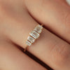 Anillo Orion Octagon Oro Amarillo 14K con Diamantes.