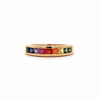 Anillo Prismelia Oro Amarillo 18K con Zafiros.