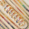 Anillo Prismelia Oro Amarillo 18K con Zafiros.