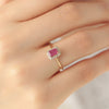 Anillo Royal Oro 18K con Rubí y Diamantes.
