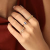 Anillo Royal Oro Amarillo 18K con Tanzanita y Diamantes.