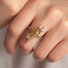 Anillo Spark Plata .925 con Chapa de Oro 14K.