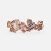 Anillo Stellar Honey Oro Amarillo 14K con Zafiros y Diamantes.