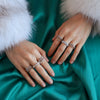 Anillo Elena Oro 14K con Diamantes.