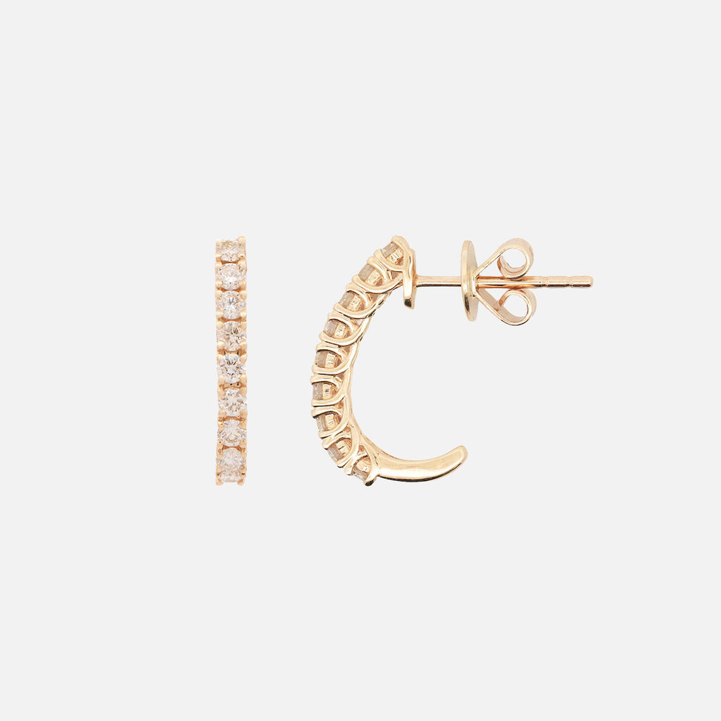 Aretes Aria Oro Amarillo 18K con Diamantes.