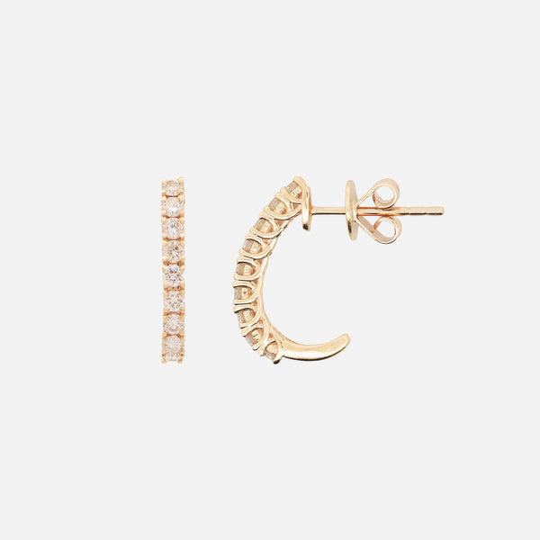 Aretes Aria Oro Amarillo 18K con Diamantes.