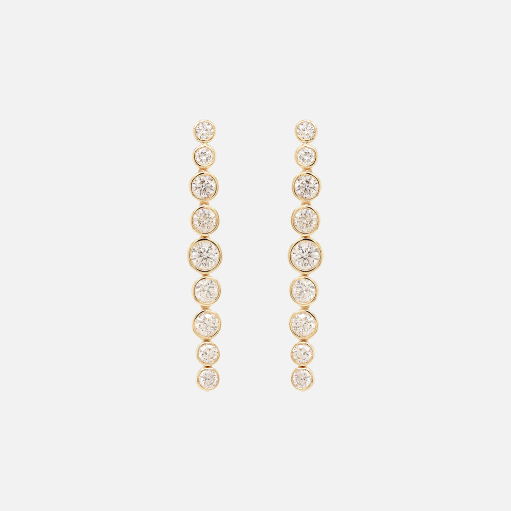 Aretes Apolo Oro 14K con Diamantes.