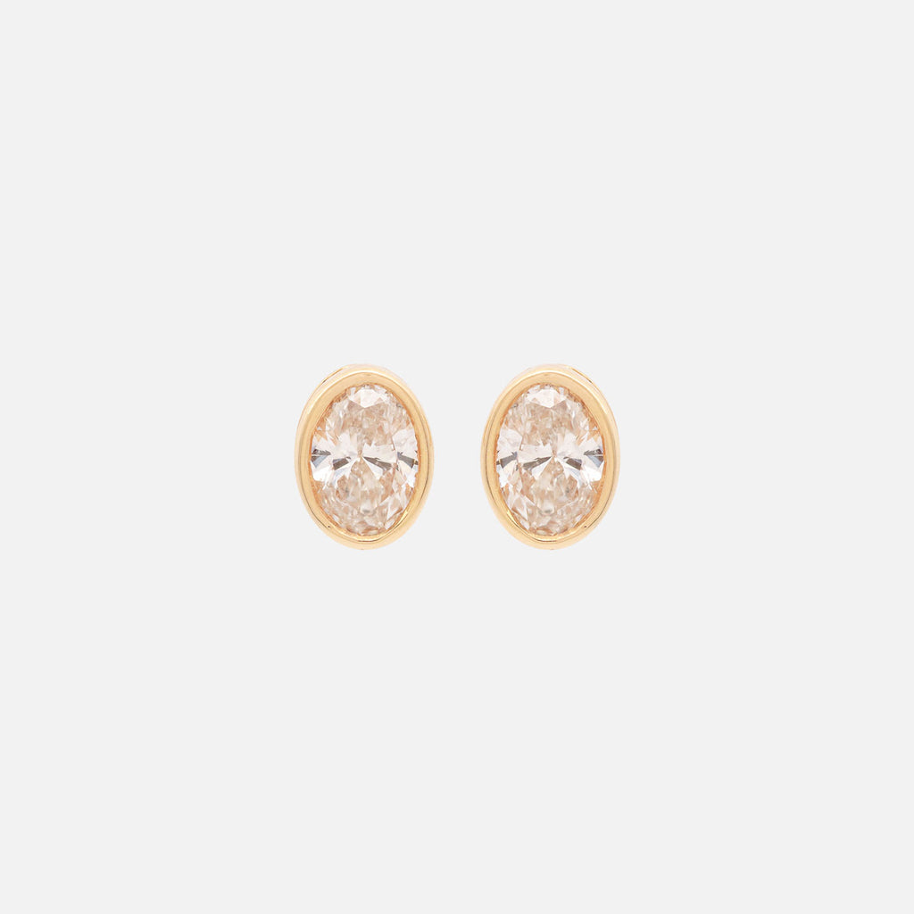 Aretes Orion Oro Amarillo 18K y Diamantes.