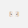 Aretes Noa Oro Amarillo 14K y Piedras Naturales.