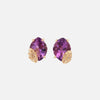 Aretes Botanical Oro Amarillo 14K con Piedras Naturales.