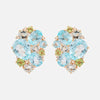 Aretes Botanical Bubbles Oro Amarillo 18K con Topacios, Peridotos, Prasiolitas y Diamantes.