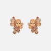 Aretes Galaxy Sunset Oro Amarillo 14K con Zafiros, Topacios Imperial y Diamantes.