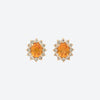 Aretes Imperio Mini Oro Amarillo 18K con Zafiro Amarillo.
