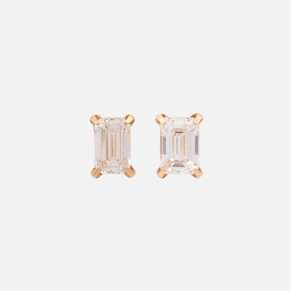 Aretes Orbit Oro Amarillo 18K con Diamantes.