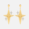 Aretes Spark XL Plata .925 con Chapa de Oro 14K.