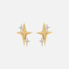 Aretes Spark M Plata .925 con Chapa de Oro 14K.