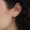 Aretes Acacia Oro Amarillo 18K con Diamantes.