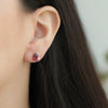 Aretes Botanical Oro Amarillo 14K con Piedras Naturales.