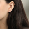 Aretes Drift Oro Amarillo 18K Perlas y Diamantes.