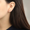 Aretes Drift Oro Amarillo 18K Perlas y Diamantes.