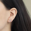 Studs Emma XG Oro Blanco 18K con Diamantes.