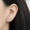 Studs Emma XG Oro Blanco 18K con Diamantes.