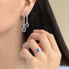 Set Gardenia Oro Blanco 18K con Tanzanita y Diamantes.