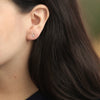 Aretes Orbit Oro Amarillo 18K con Diamantes.