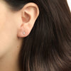 Aretes Orbit Oro Amarillo 18K con Diamantes.