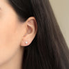 Aretes Orbit Oro Amarillo 18K con Perlas.