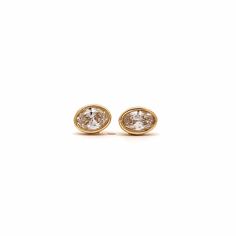 Aretes Orion Oro Amarillo 18K y Diamantes.