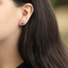 Aretes Royal Oro Amarillo 18K con Tanzanitas y Diamantes.