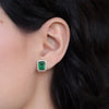 Aretes Royal XL Oro Amarillo 18K con Esmeraldas y Diamantes.