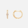 Arracadas Apolo Oro 14K con Diamante Central Oval.