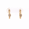 Arracadas Astra Oro Amarillo 14K con Diamantes.