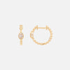 Arracadas Astra Oro Amarillo 14K con Diamantes.