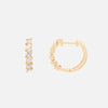Arracadas Marquise Oro 14K con Diamantes.