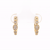 Arracadas Apolo Oro 14K con Diamante Central Oval.