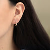 Arracadas Astra Oro Amarillo 14K con Diamantes.