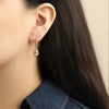 Aretes Elysa Oro Amarillo 14K con Topacios Imperial Gota.
