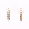 Arracadas Marquise Oro 14K con Diamantes.