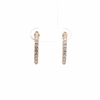 Arracadas Nia Bold L Oro Amarillo 14K con Diamantes.