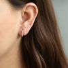 Arracadas Nia Bold S Oro Amarillo 14K con Diamantes.