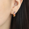 Arracadas Prismelia Oro Amarillo 18K con Zafiros.