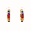 Arracadas Prismelia Oro Amarillo 18K con Zafiros.